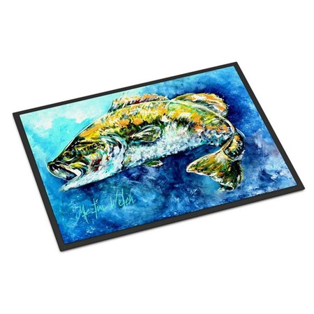 Carolines Treasures Bobby the Best Bass Indoor or Outdoor Mat, 18 x 27 in. MW1220MAT